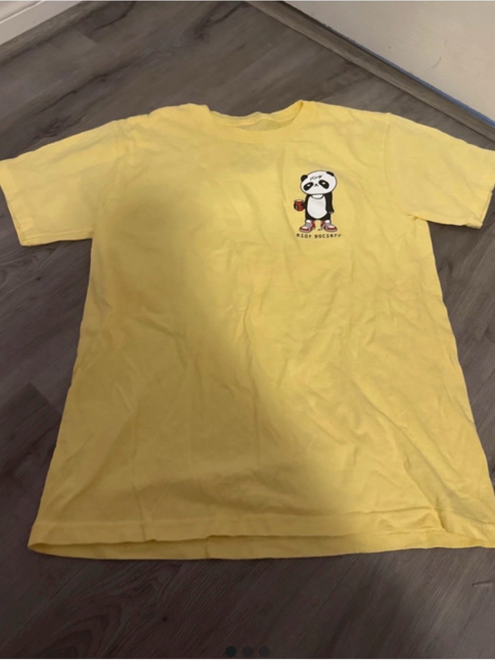 riot society Yellow Panda Graphic Tee for Dogs